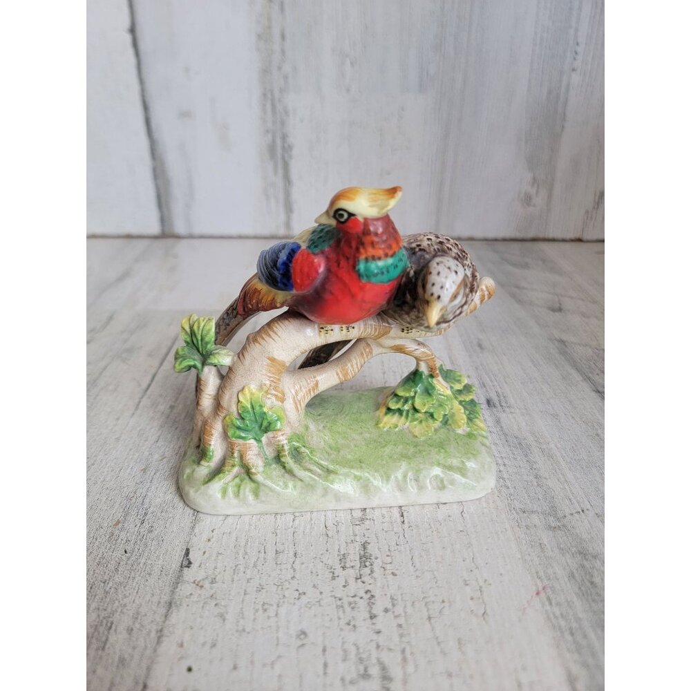 Vintage Japan‎ pheasant bird ceramic figure decor